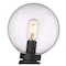 Z-Lite Laurent Outdoor Post Mount Fixture, 1-Light, 8 In.W x 11.5 In.H, Black/Clear Seedy 599PHM-BK - alternate 4